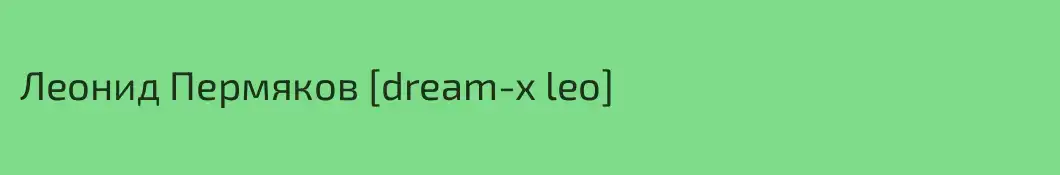 Леонид Пермяков [dream-x leo]
